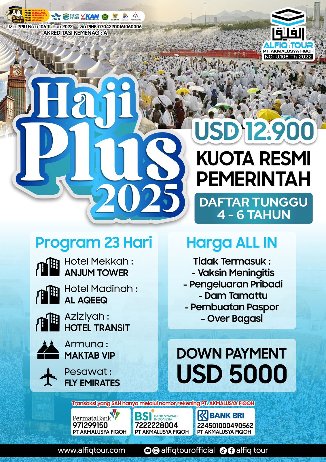 Haji Plus Kuota Pemerintah: Perjalanan Ibadah 23 Hari dengan Fasilitas Premium